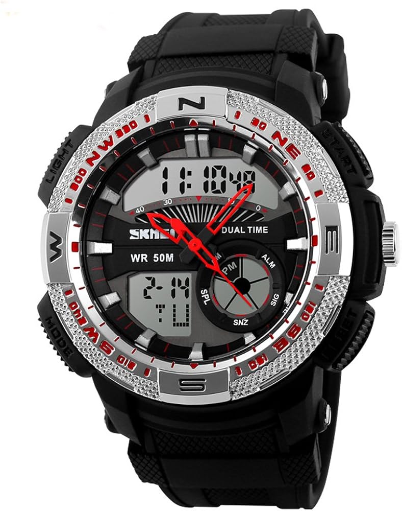 Skmei 1109 japanese-quartz LED und Zeiger Display Display 50 m ...
