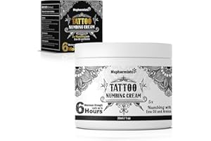 Nupharmisto Maximum Strength Numbing Cream Tattoo (30ml/1floz), 6 Hours Painless Tattoo Numbing Cream, Numbing Cream for Tattoos Extra Strength with 5X Numbing, Emu Oil and Arnica
