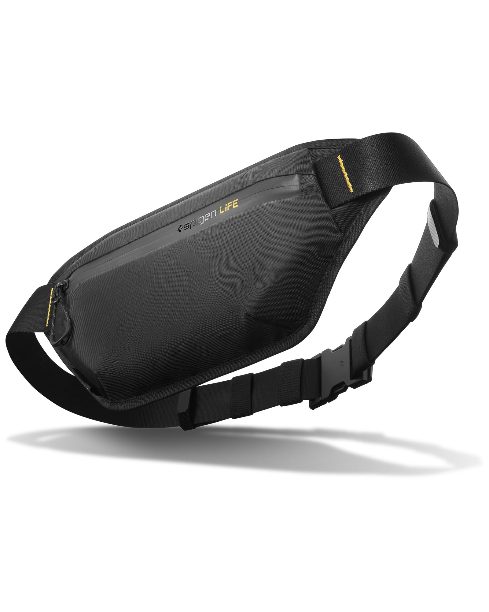 Spigen Life Klasden Waist Bag KD411 Belt Bag for Men and Women Belt Bag for Travel, Sports and Outdoor Activities - Black