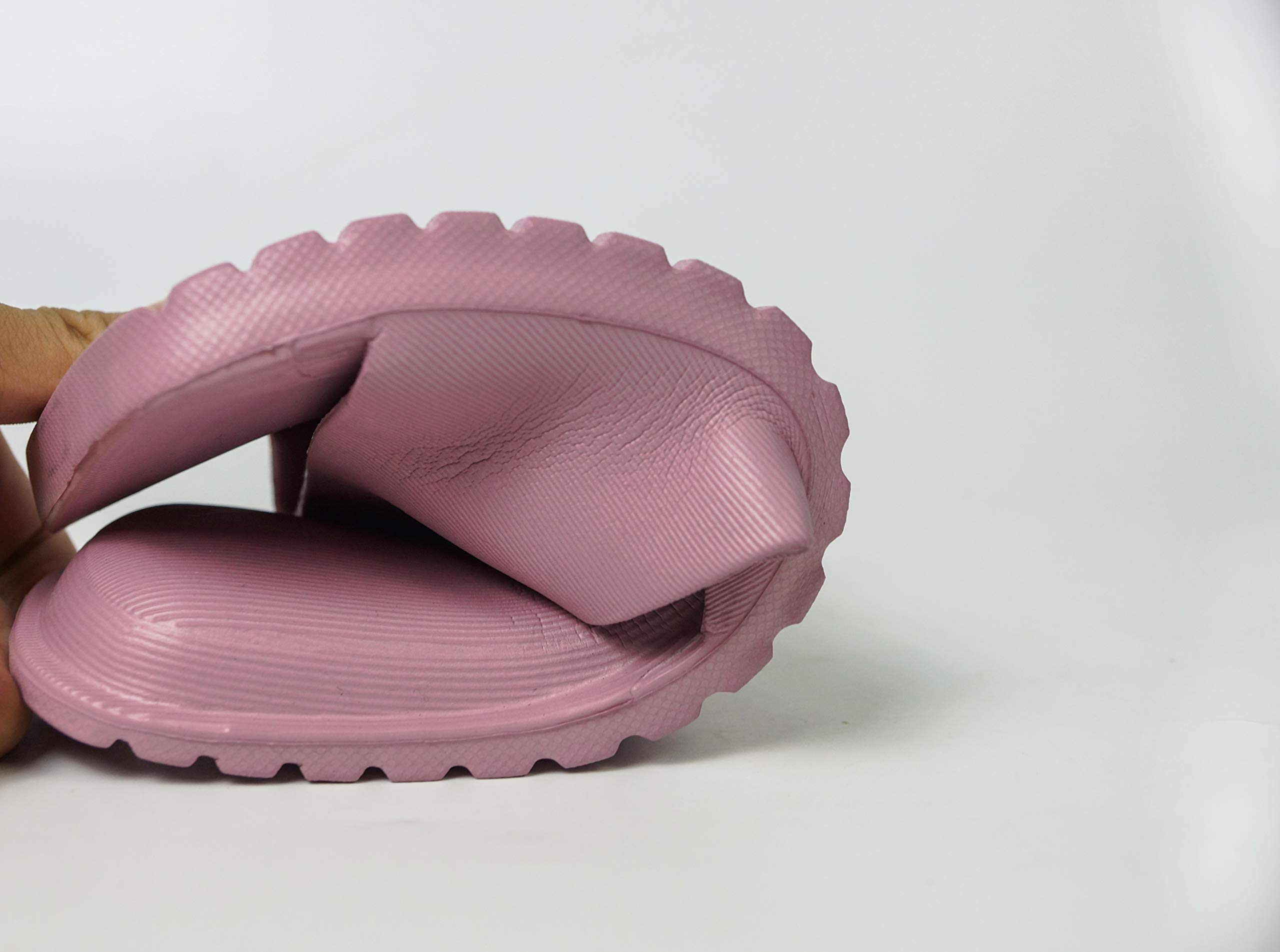 Bathroom Shower Sandals Pool Slides Open Toe House Slippers Casual Lightweight Non-Slip Bath Shoes for Mens Womens (Purple 250)