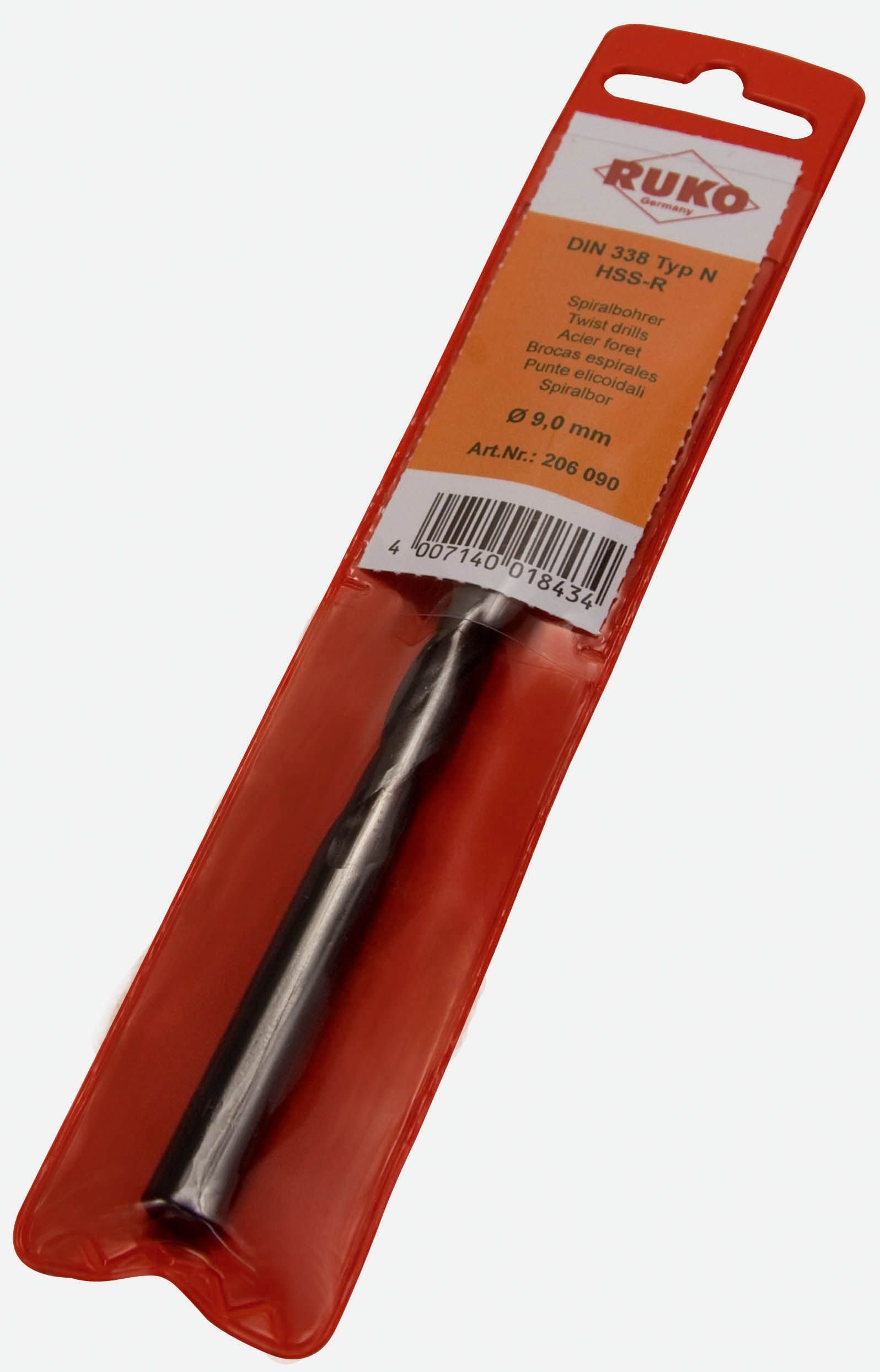 RUKO 206135 - Broca HSS laminadas en Bolsa de plástico (Ø 13,5 mm)