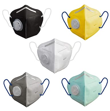 Swadesi Stuff N95 Filter Multi Color Face Mask, Reusable, Washable CE & ISO Certified to