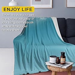 VANZEV Pothos Leaves Blanket,Sage Green Flannel