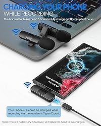IUMAKEVP Wireless Lavalier Microphone for