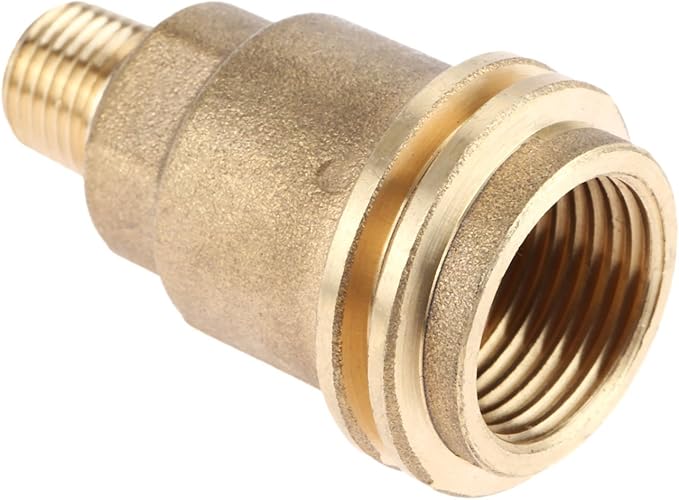 Mtsooning Brass QCC1 ACME Nut Propane Gas Fitting Adapter with 1/4 Inch