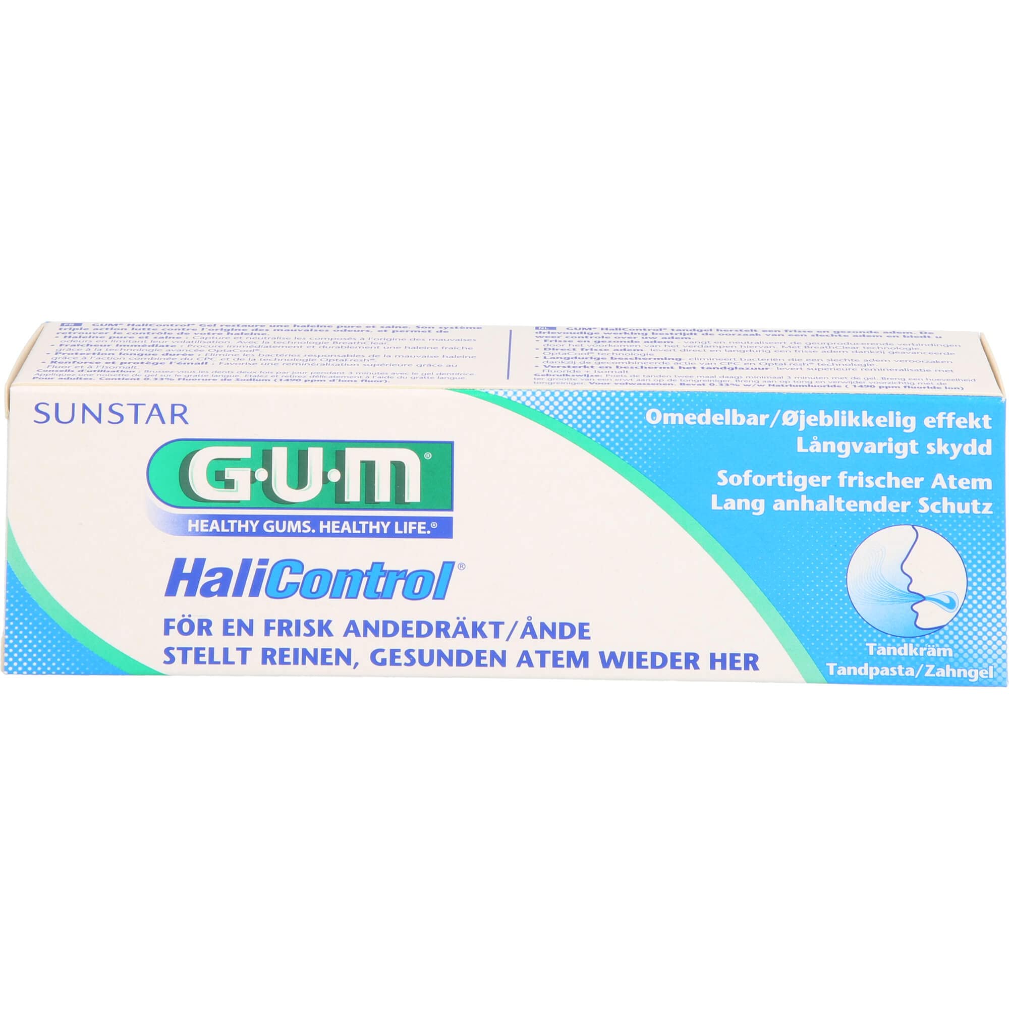 GUM Gel Toothpaste for Kids, 75ml, Flavourless, Alcohol Free, Fresh Breath and Cavity Prevention