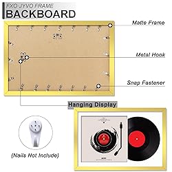 Fxojyvo Vinyl Record Frame for the Wall Display