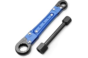 Copiu Plumbing Tools Angle Stop Wrench Kit, High-Precision Angle-on Wrench for Efficient Valve and Pipe Installations, Angle Stop and Supply Nut for Plumbers for Bathroom, Kitchen