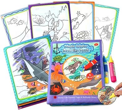 Wholethingsfr Aqua Magique Livre Réutilisable Avec 2 Stylo
