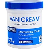 Vanicream Moisturizing Cream, Body &amp; Face Moisturizer, 16 Oz Tub | Formulated without Common Irritants for Sensitive Skin, Restores Moisture and Soothes Irritated, Cracked or Itchy Skin