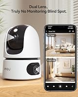 Imou 2-in-1 3K Indoor Dual-Lens Security Camera 360° Color Night Vision view 2