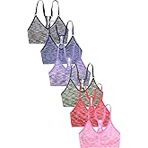 Sofra Women's 6pk Sports Bras