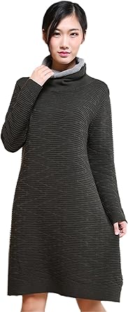 dark green sweater dress