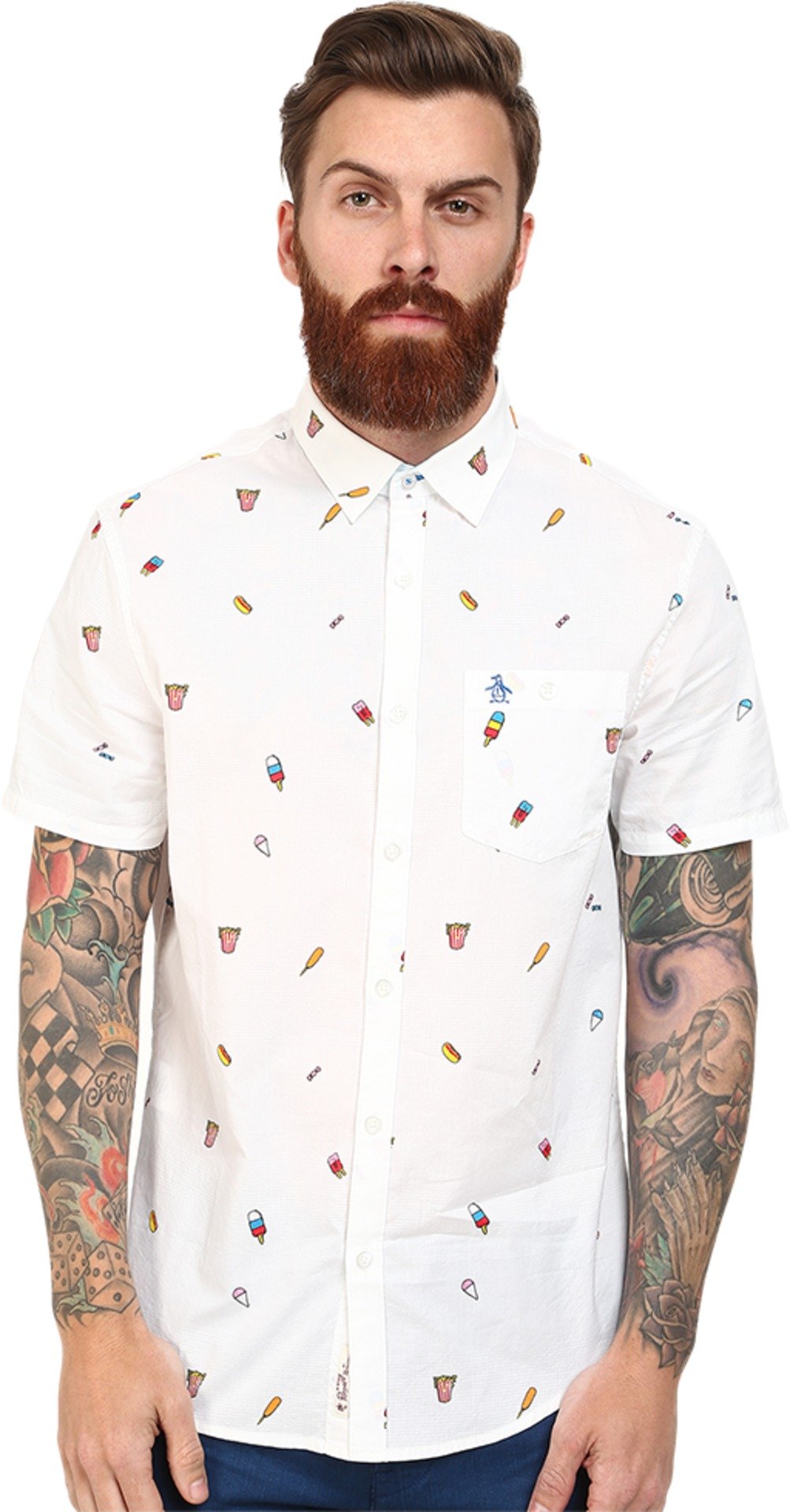 Original Penguin Mens Spilt Sprinkles Crew Neck Tee Jersey Heritage |  Desertcart Cayman Islands