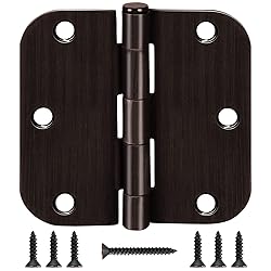 6 Pack Oil Rubbed Bronze Door Hinges 3.5" x 3.5