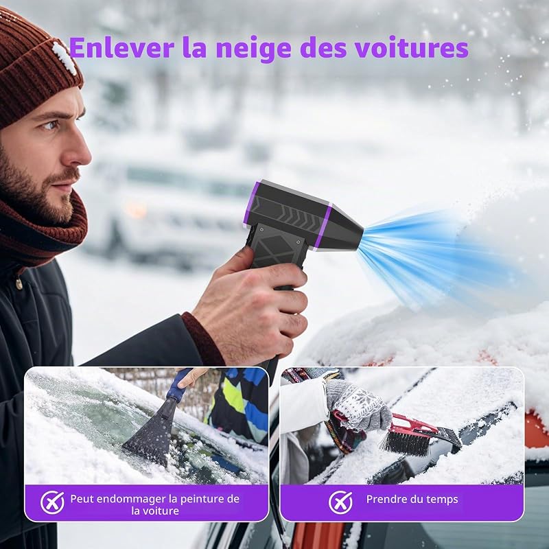 Mini souffleur à air comprimé, 130 000 tr/min, sans fil, avec moteur sans balais, 4 vitesses réglables, rechargeable avec écran HD et lumière LED, pour clavier, PC, voiture, maison