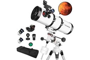 Telescope 150EQ Astronomical Professional Telescope for Adults High Powered, Manual Equatorial Reflector Telescopes for Begin