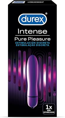 Durex mini vibrador intenso orgásmico puro prazer, vibrador clitoriano para mulheres 1 unidade (pacote com 1)