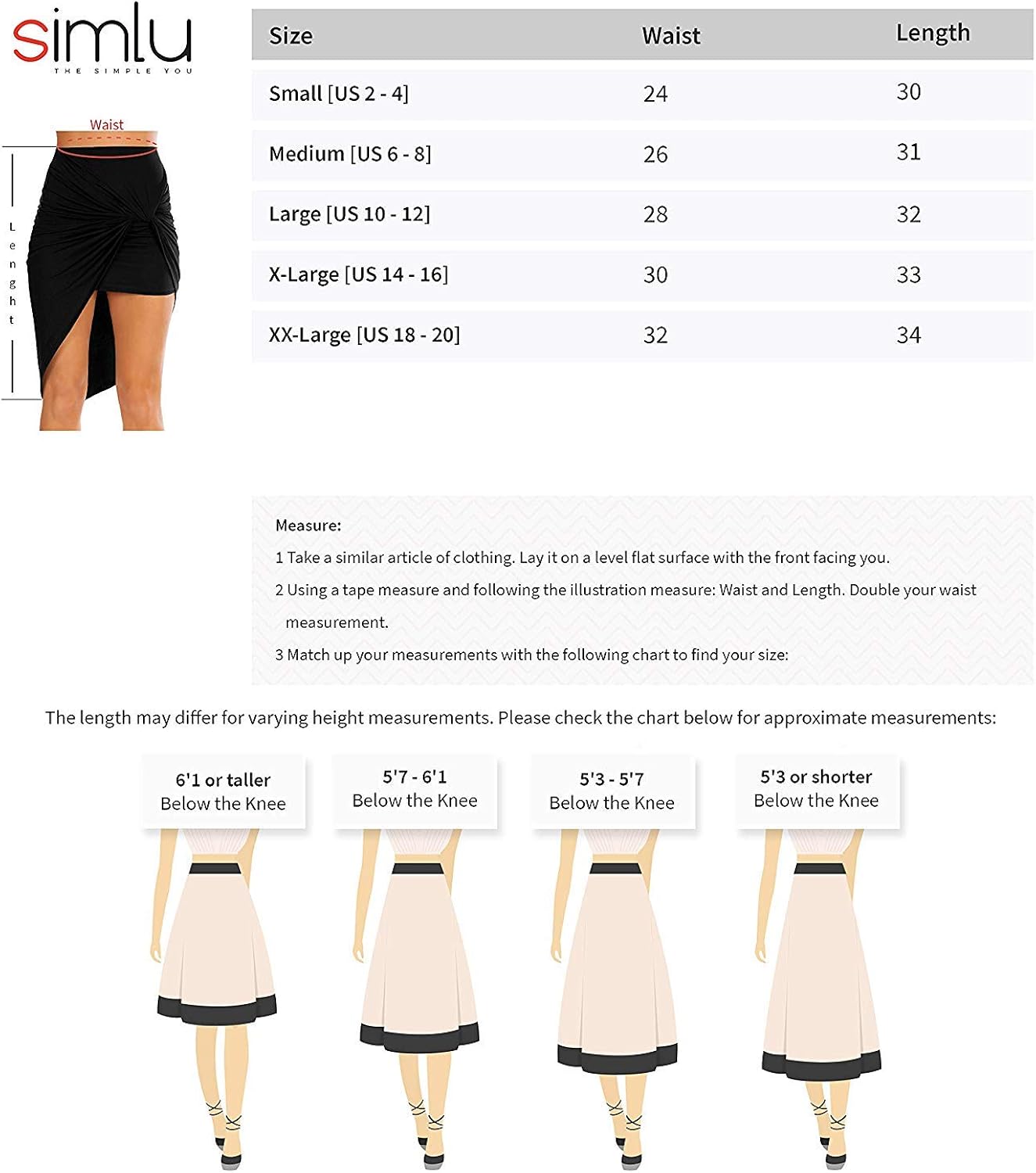 Sexy Mini Skirts for Women Bodycon High Waisted Boho High Low Pencil Summer Skirt. Beach,Office,Clubwear,Date Nightout: Clothing