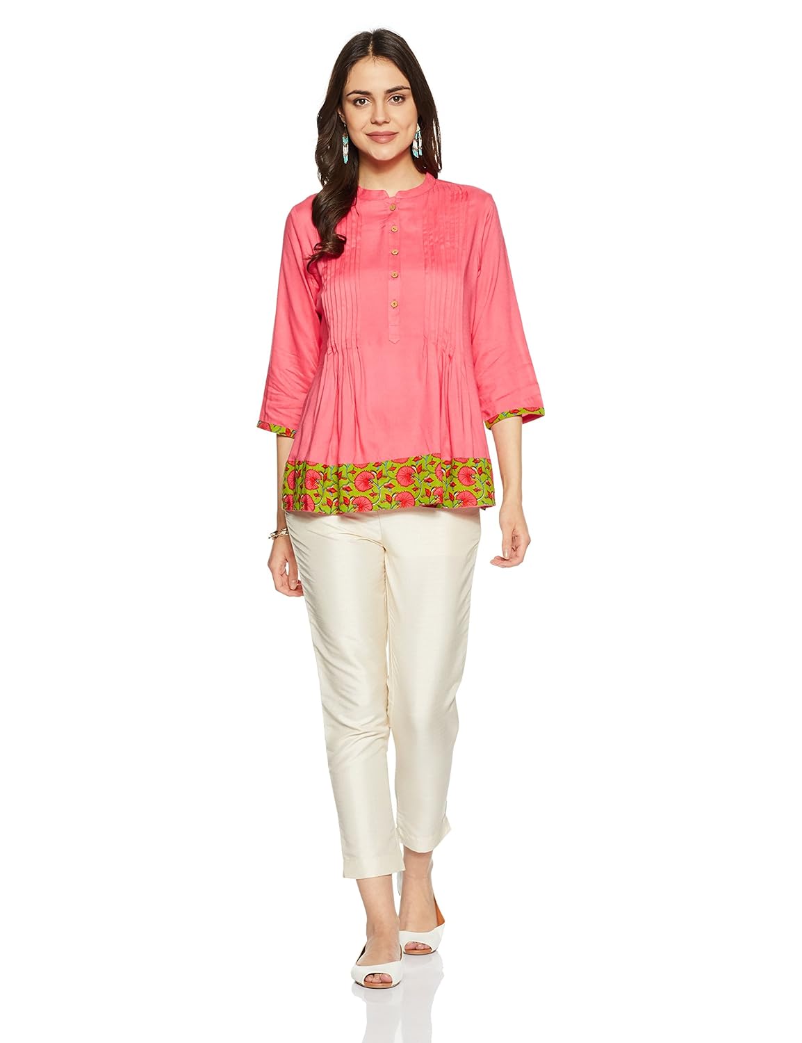 amazon brand- myx women's a-line rayon kurta
