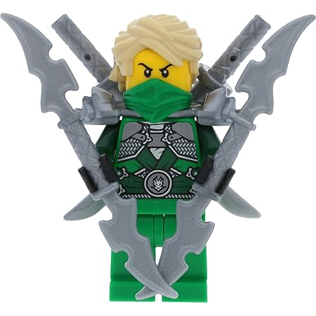 Ninjago Lego Minifigur Lloyd Garmadon aus Set 70728 incl. 4 GALAXYARMS Schwertern