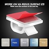 Minicoco Adhesive Cable Clips Outdoor Light Wire Cable Management 60 Clear Red view 5