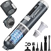 SakerPlus Mini Vacuum Cleaner,Cordless Car Vacuum, 4 in 1 Mini Vacuum Cleaner High Power 16000PA Suction Handheld Vacuum,Portable Vaccum with HEPA Filter for Cars,Desktop,Home HL159 (Grey)