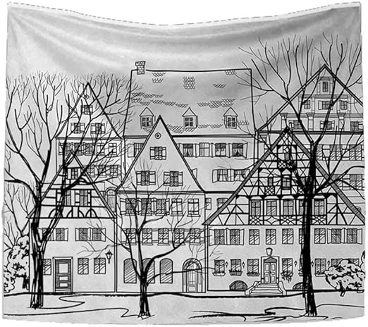 Rupperttextile Cityscape Tapiz De Dibujos Animados Para Colgar