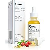 Quxo Radiance Restore Rosehip & Vitamin E Facial Oil for Face, Neck & Décolleté – Lightweight Nourishing Formula – Non-Greasy, Fast-Absorbing, Vegan, Fragrance-Free – 30ml
