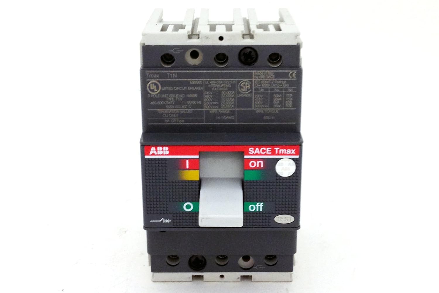 ABB TIN100 100A, 3 Poles, Sace Tmax Circuit Breaker: Amazon.com ...