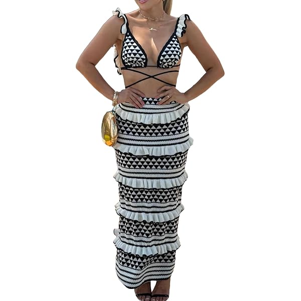 Women's Snake Print 2-Piece Outfit – Crop Tank Top & Bodycon Skirt Set For Going Out, Y2K Style