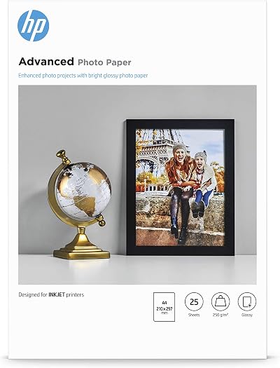 HP Q5456A Advanced Glossy Photo Paper 250 gsm A4 25 sheets