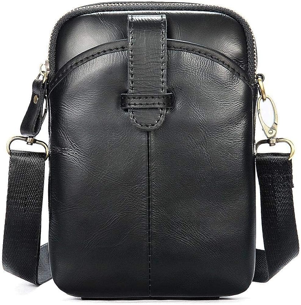 Genuine leather men's shoulder bag first layer leather messenger bag