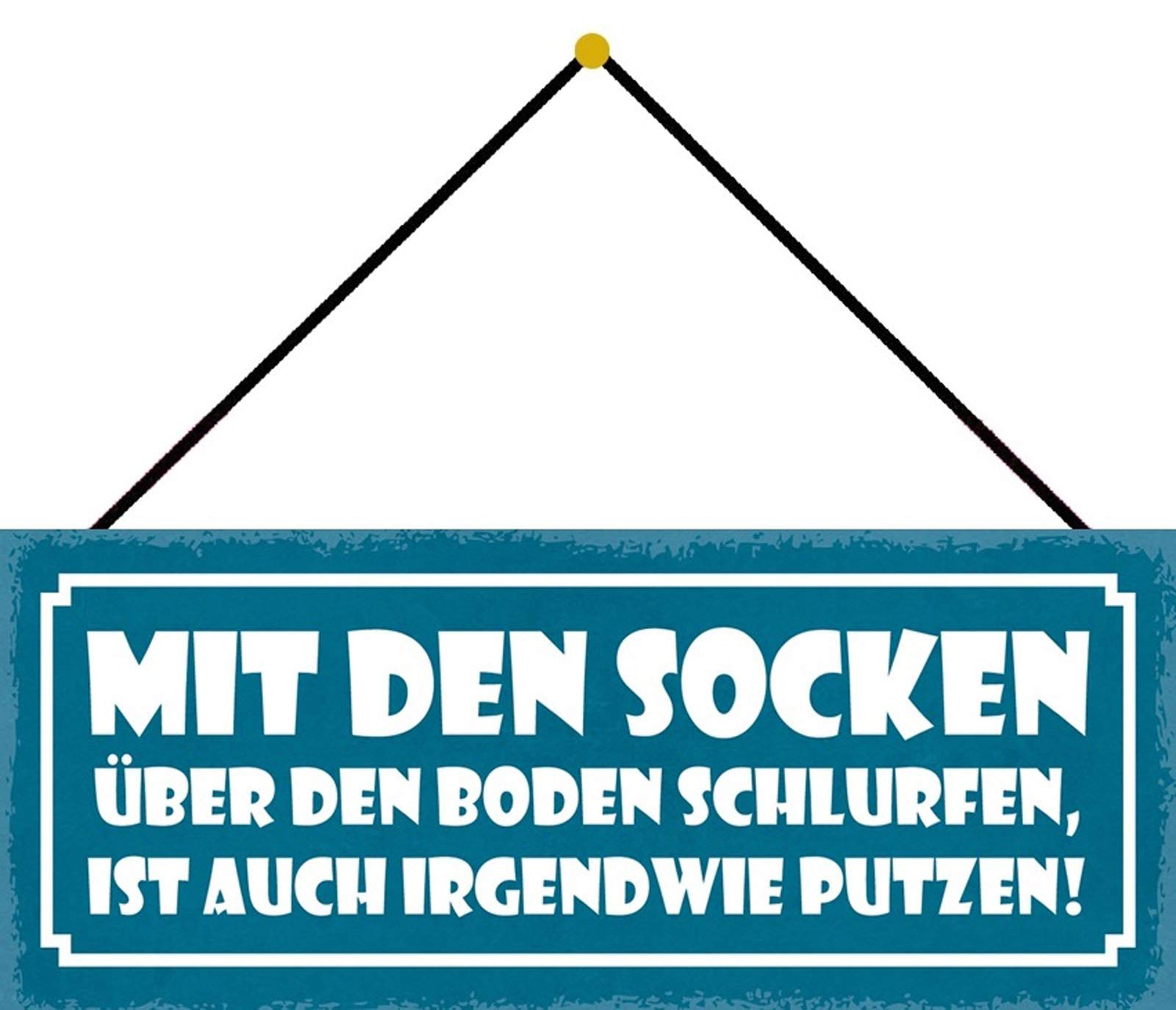 Schatzmix Tin-Plate Sign, Sheet metal, Multicoloured, 27x10 cm