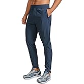 CRZ YOGA Athletic Joggers for Men 29" - Lightweight Running Training Pants with Zip Pockets and Ankle Zippers