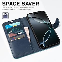 TUCCH Case Wallet for iPhone 16 Pro Max, Kickstand
