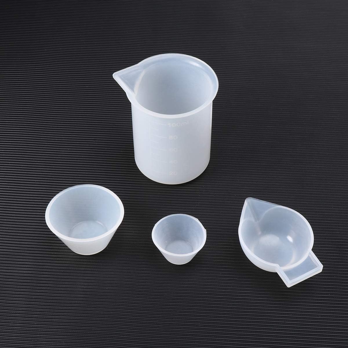 Supvox 16 Pcs Silicone Measuring Cups for Resin,Silicone Mixing Cups DIY Glue Tools Cup for Epoxy Resin Casting Molds Slime Art Waxing - Image 3