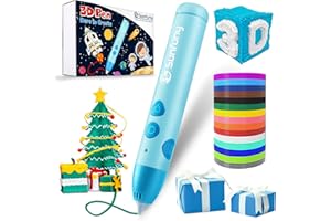 Sunfuny 3D Pen, Wireless 3-Dimensional Printing Pen Printer for Kids with 140ft 15 Color PCL Filament Refill, USB Rechargeabl