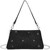 Valleycomfy Bling Evening Clutch Bag for Women Lady Girl Bride Rhinestone Purse For Prom Cocktail Party Wedding Engagement