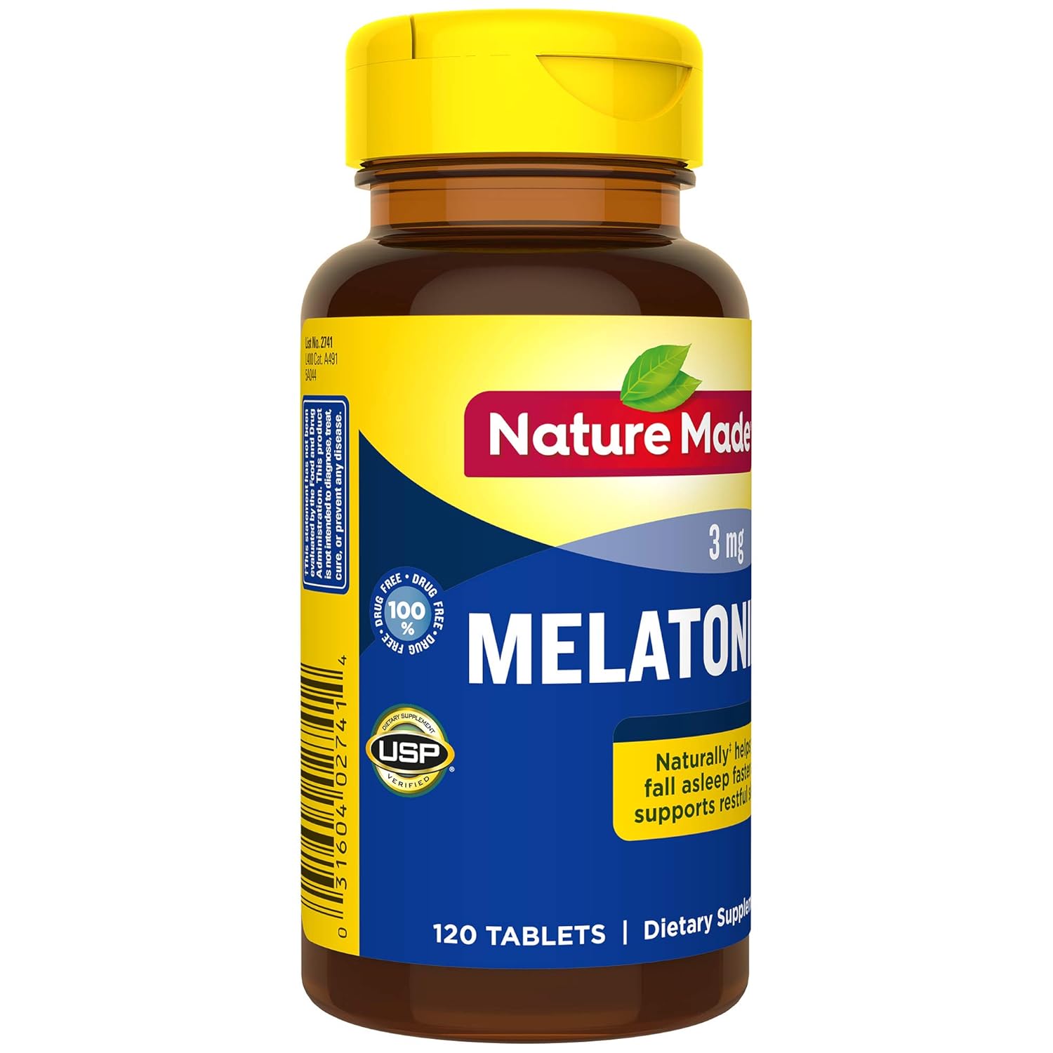 Nature Made Melatonin 3 mg Tablets 120 Ct