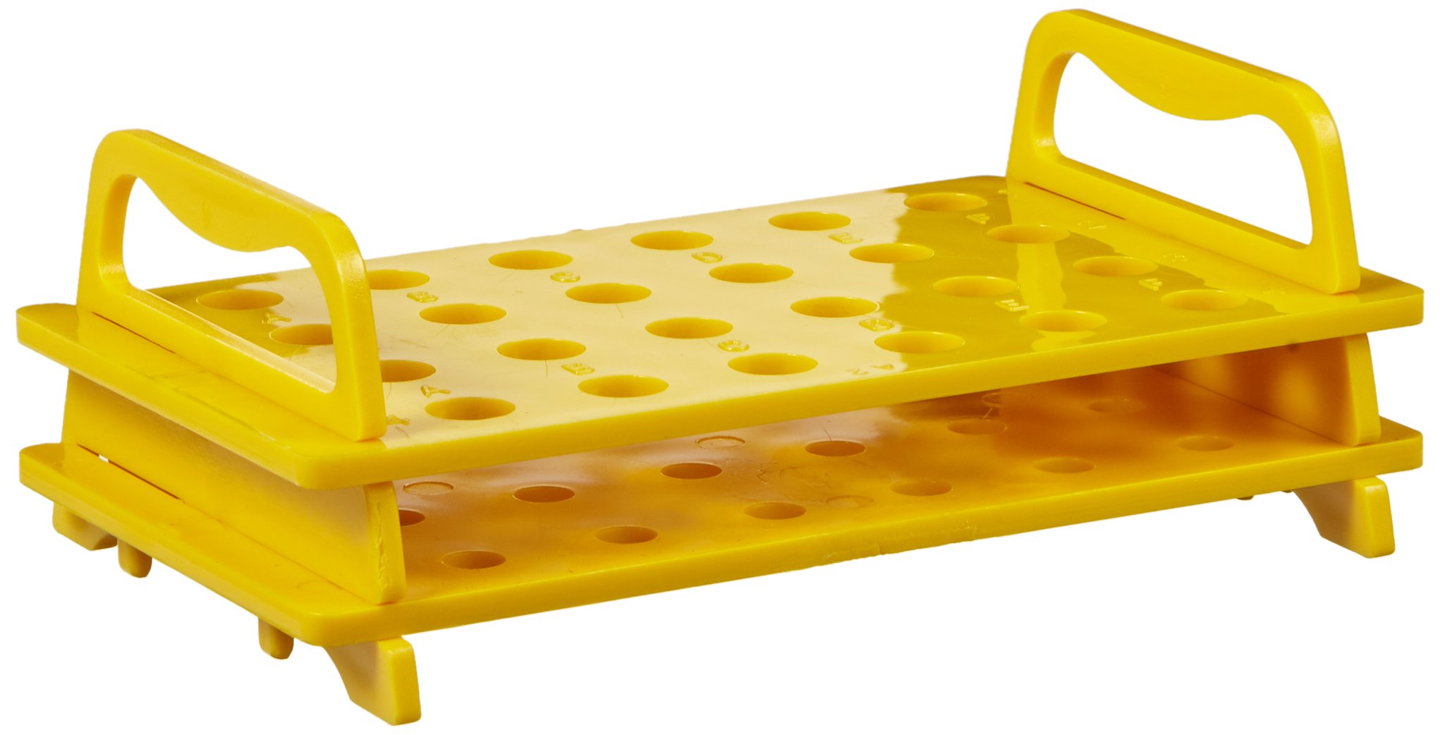 Neolab 4 0019 Rack for Reaction Tubes 24 Slots 1.5/2.0/2 oz, Yellow