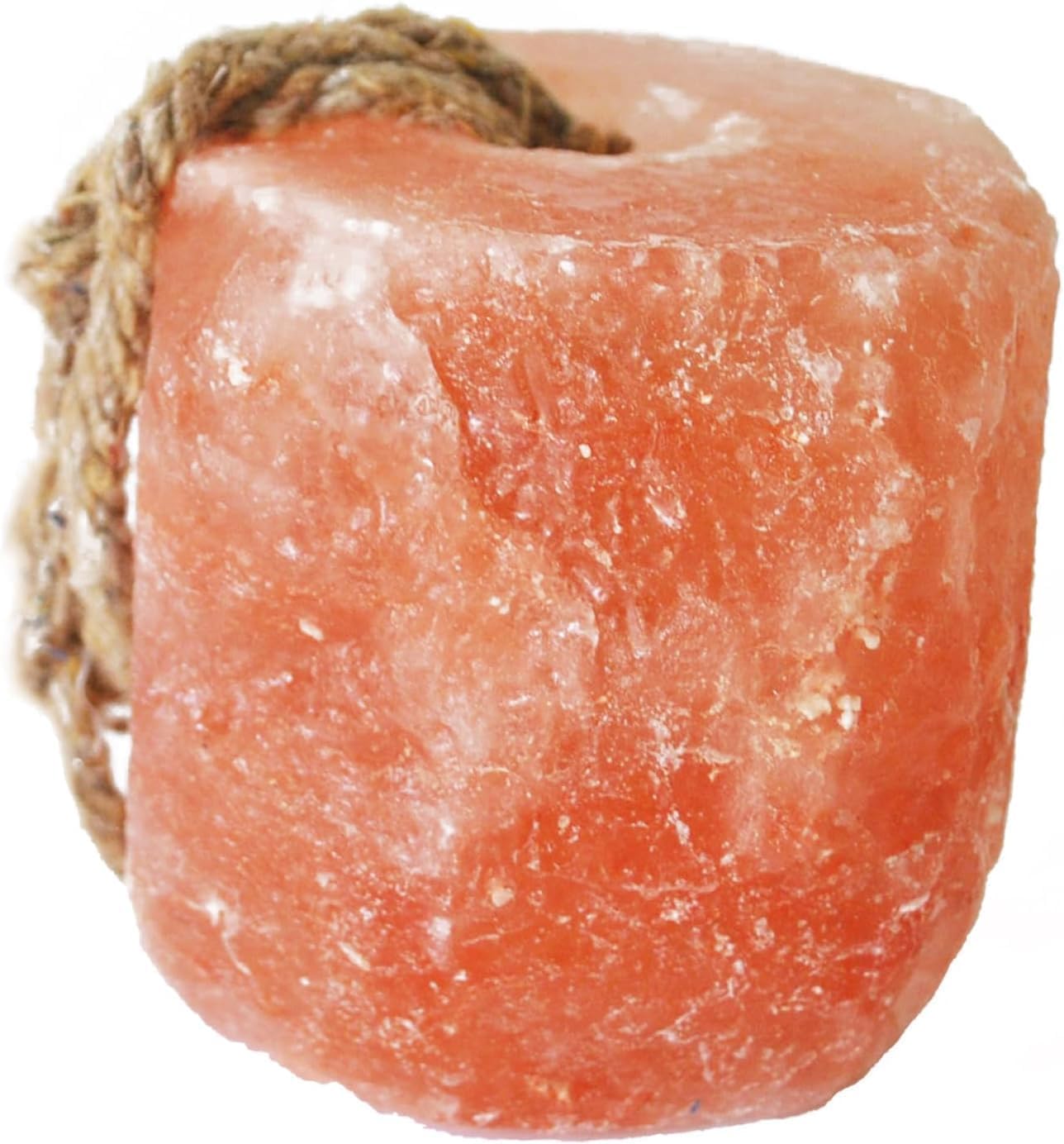 Horses Lick Natural Pink Salt, Natural shape salt with strong hanging Rope | Suitable for all Animals | 1-2KG