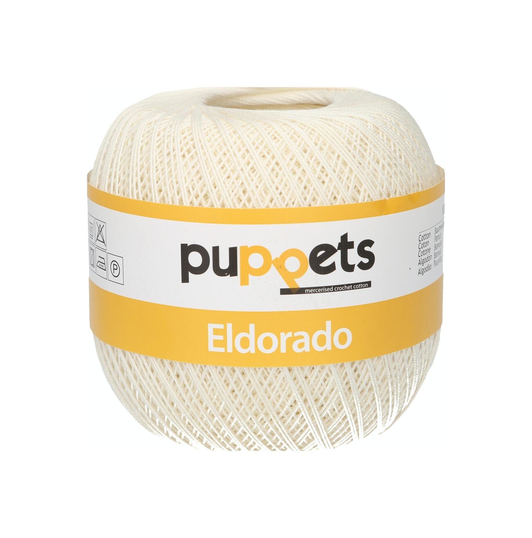 Puppets Crochet Yarn, Cotton, 8926, Stärke 12, 100g