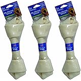 PET FACTORY USA Rawhide Chew Bones for Dogs 9-10 Inch (Pack of 3)