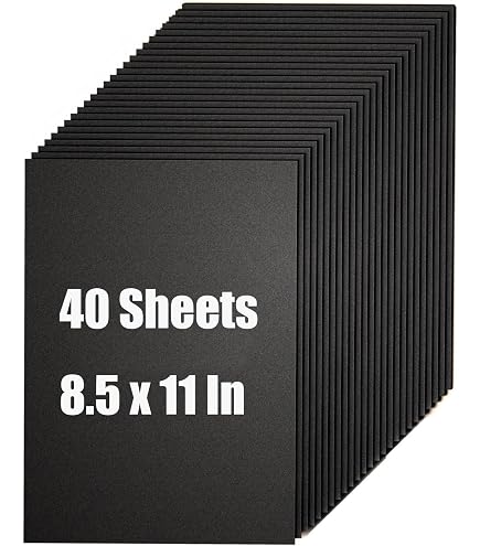 thumbnail image 2 of Bright Creations 48-Pack Black Corrugated Cardboard Sheets – 8.5 X 11 Inches – For DIY Crafts, Party Decor 2 of 5