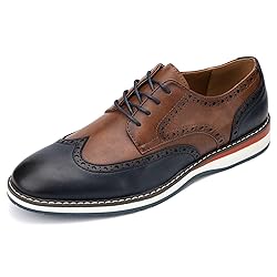Meijiana Men's Oxfords Casual Dress Shoes Leather