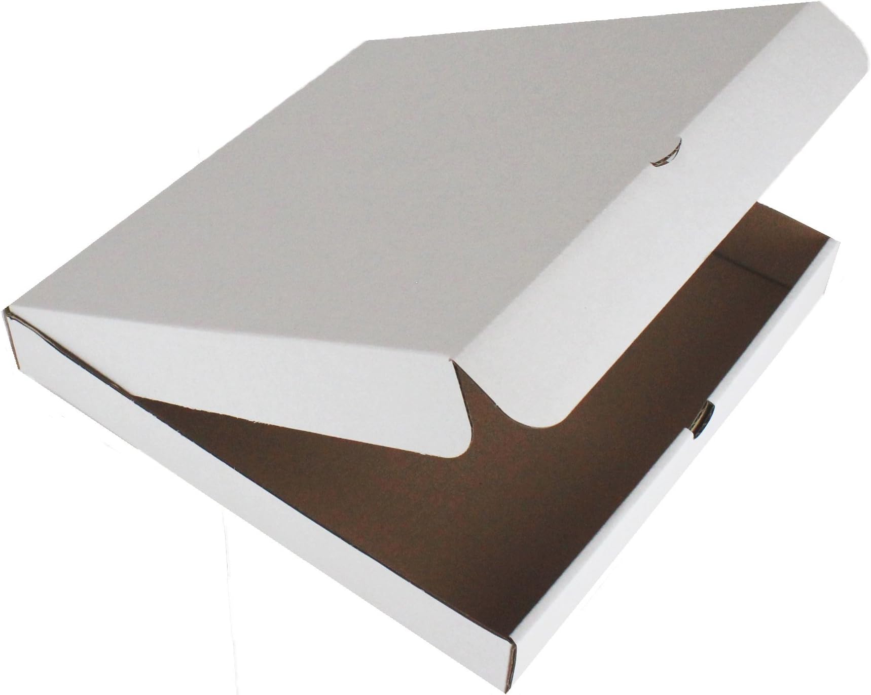 50 x Pizza Boxes ☆ Takeaway Fast Food Cake Packaging White ☆ Size : 13 INCH