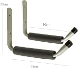 Home Smart 2 x Heavy Duty Storage Hooks Wall Mount Ladder Bike Garage Padded view 3