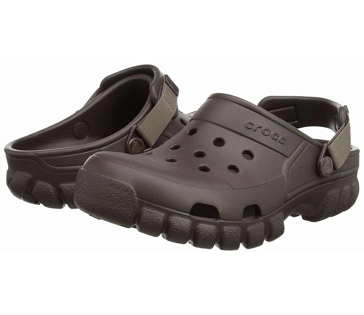 crocs unisex espresso walnut rubber clogs (crocs_887350746341) -m12