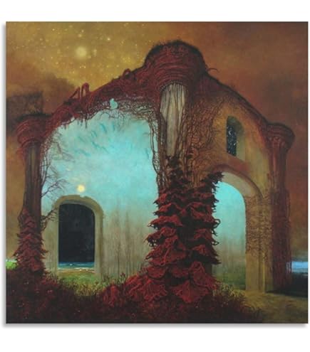 Amazon.com: Zdzislaw Beksinski 1978 Painting Art Poster Canvas